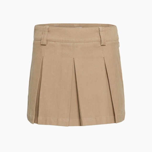 Aritzia Dresses & Skirts - Aritzia khaki pleated mini skirt